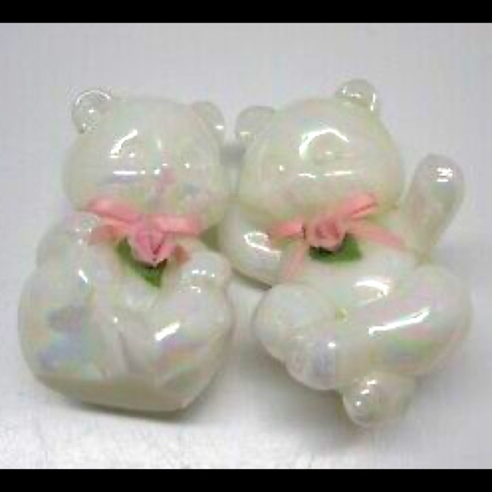 Fenton Glass Bear Figurines
